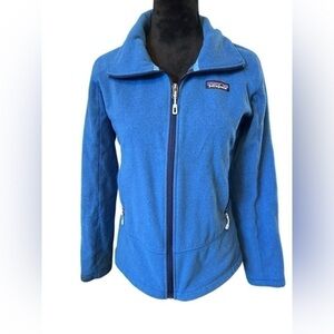 Patagonia Better Sweater Knit Fleece Jacket Alaska Blue Zip Front Small